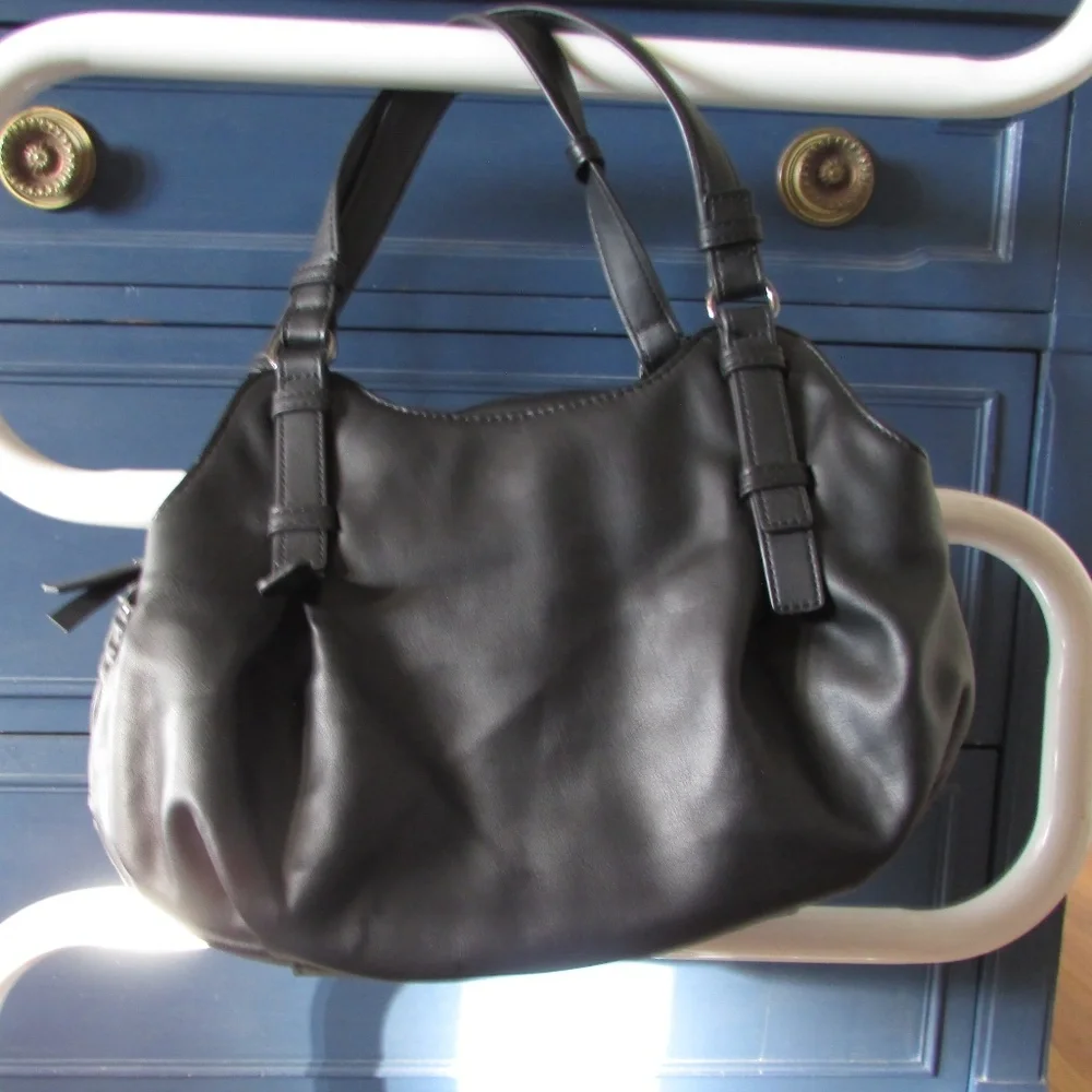 Simply Vera Vera Wang Quilted Black Satchel or Shoulder Bag